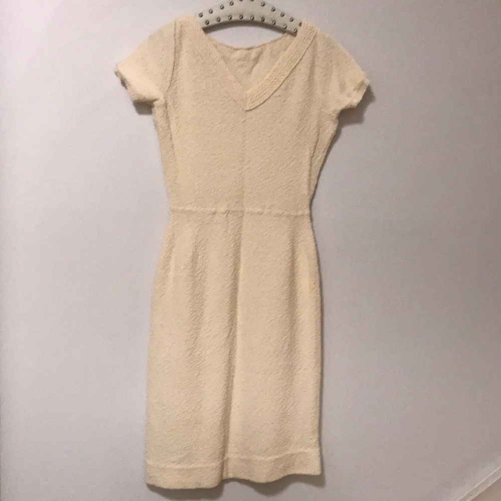 KIMBERLY Vintage Ivory Wool Sweater Dress